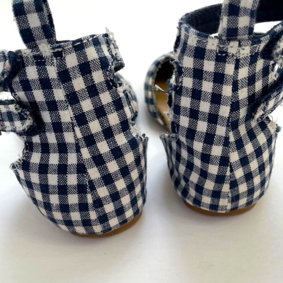 Old Navy Gingham Spring/ Summer Double Velcro Closure Shoes - Picture 2 of 9